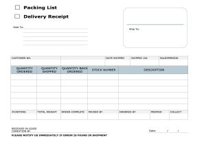 Shipping Receipt Template Delivery Receipt Template Excel Calendar Template Excel