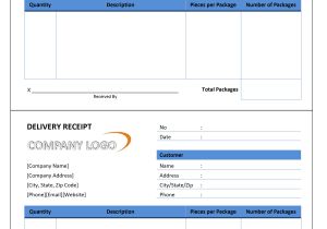 Shipping Receipt Template Delivery Receipt Template