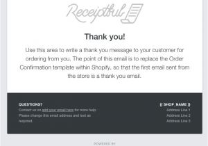 Shopify order Confirmation Email Template Does Conversio Replace Shopify 39 S order Confirmation