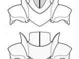 Shoulder Armor Template Leather Shoulder Armor Pattern Sketch Coloring Page
