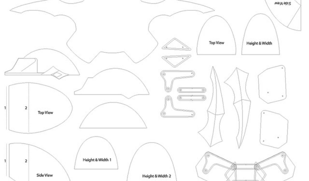 Shoulder Armor Template top Leather Pauldron Pattern Images for ...