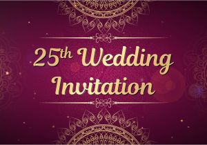 Silver Jubilee Marriage Anniversary Invitation Card Silver Jubilee Krishan Goyal Sunita Goyal 25th