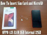 Sim Card Ka Hindi Name How to Insert Sim Card and Microsd Oppo A3s Ram 3gb Internal 32gb