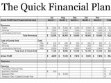 Simple Business Plan Financial Template Small Business Finance Template Sanjonmotel