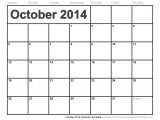 Simple Calendar Template 2014 October 2014 Calendar Template