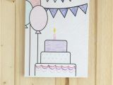 Simple Card Ideas for Birthdays Birthday Coloring Pages Birthday Card Drawing Happy