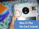 Simple Card Kaise Banate Hai How Insert Sim Card In Moto E4 Plus Tutorial