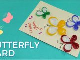 Simple Card Kaise Banate Hai Paper Quilling Card Design butterfly Greeting Card Pattern Simple and Easy Quilling