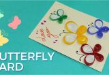 Simple Card Kaise Banta Hai Paper Quilling Card Design butterfly Greeting Card Pattern Simple and Easy Quilling