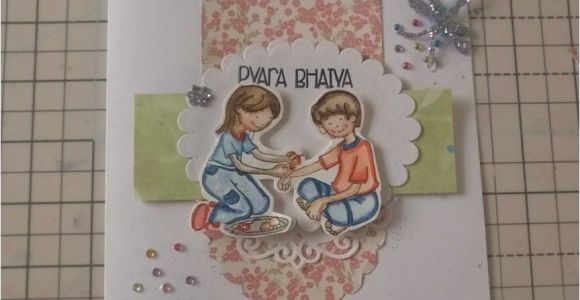 Simple Card Of Raksha Bandhan A Card for the Brother Sister Festival Raksha Bandhan