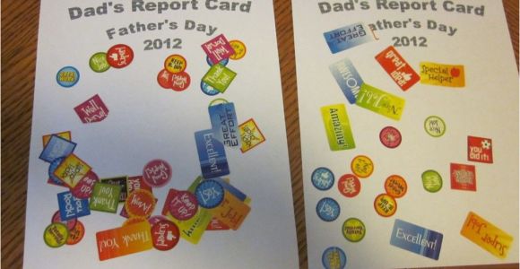 Simple Card On Father S Day Father S Day Report Card 1 Craft with Images Fathers