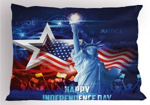 Simple Card On Independence Day Amazon Com K0k2t0 4th Of July Pillow Sham Happy