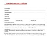 Simple Catering Contract Template 7 Catering Contract form Samples Free Sample Example