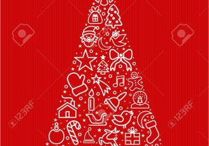 Simple Christmas Wishes for Card Merry Christmas and Happy New Year Greeting Card Design Red