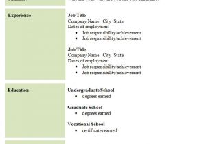 Simple Cv Resume format 30 Simple and Basic Resume Templates for All Jobseekers