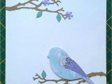 Simple Design for Greeting Card Simple Handmade Card Thinking Of You Bird On A Branch