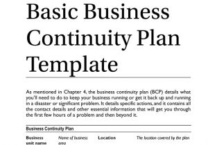 Simple Disaster Recovery Plan Template for Small Business Business Continuity Plan Template Tryprodermagenix org