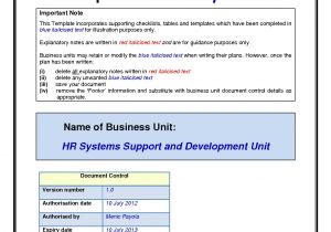 Simple Disaster Recovery Plan Template for Small Business Disaster Recovery Plan Sample for Small Business Business