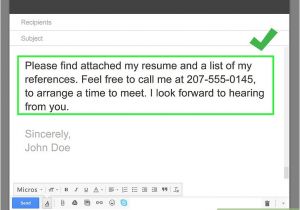 Simple Email format for Sending Resume to Company How to Email A Resume with Pictures Wikihow
