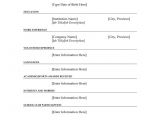 Simple Fill In the Blank Resume Free Fill In the Blank Resume Http Www Resumecareer