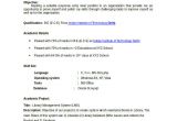 Simple Fresher Resume format Doc 7 Basic Fresher Resume Templates Pdf Doc Free