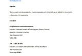 Simple Fresher Resume format Download 7 Basic Fresher Resume Templates Pdf Doc Free