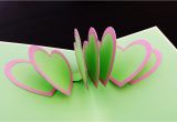 Simple Greeting Card Banane Ki Vidhi Pop Up Card Heart to Heart How to Make A Greeting Card with Pop Up Connected Hearts Ezycraft