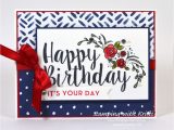 Simple Greeting Card for Birthday Stampin Up Happy Inkin Thursday Big On Birthdays Blog