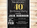 Simple Invitation Card for Birthday Blank Invitation Card Template Einladung 40 Geburtstag