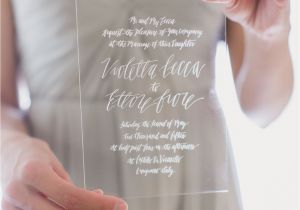 Simple Invitation Card for Debut Natural Tuscan Wedding Inspiration Acrylic Wedding