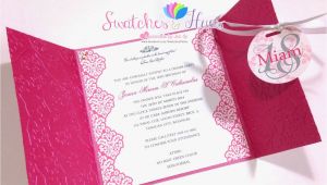 Simple Invitation Card for Debut Princess theme Gate Fold Debut Invitation Birthday Party