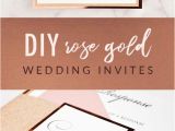 Simple Invitation Card for Wedding Diy Rose Gold Wedding Invitations Free Wedding Invitation