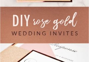 Simple Invitation Card for Wedding Diy Rose Gold Wedding Invitations Free Wedding Invitation