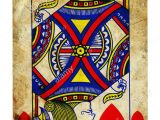 Simple King Of Hearts Card Queen Of Hearts Card Vector Stock Photos Queen Of Hearts