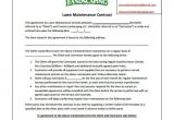 Simple Lawn Care Contract Template Bid Proposal Template for Lawn Care Templates Resume