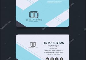 Simple Name Card Template Free Download Modern Simple Business Card Template Vector Illustration