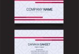 Simple Name Card Template Free Name Card Modern Simple Business Card Template Vector