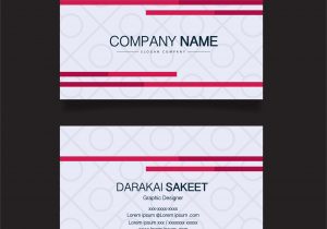 Simple Name Card Template Free Name Card Modern Simple Business Card Template Vector