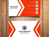 Simple Name Card Template Free Simple Red and White Name Card Template for Free Download