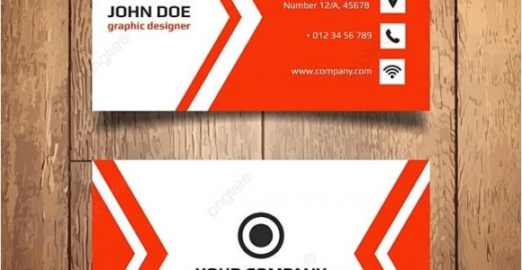 Simple Name Card Template Free Simple Red and White Name Card Template for Free Download
