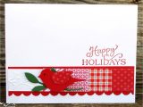 Simple New Year Greeting Card Clean and Simple Christmas Card with the Two Step Punched