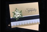 Simple Note In Sympathy Card Sympathy Card Bereavement Card 3d Sympathy Cards Handmade