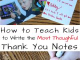 Simple One Child Support Card How to Write the Most thoughtful Kid Thank You Notes