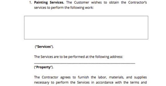 Simple Painting Contract Template Painting Contract Template Docsketch