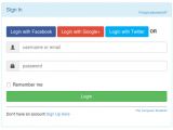 Simple PHP Page Template Creating Simple Login form Template Using Bootstrap Code