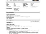 Simple Resume for Job Application Pdf Example Of Resume for Job Application In Malaysia