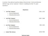 Simple Resume format Examples Simple Resume Template 47 Free Samples Examples