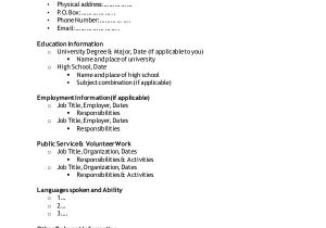 Simple Resume format for Applying Job Simple Resume format 9 Examples In Word Pdf
