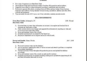 Simple Resume format for Data Entry Operator Data Entry Operator Resume Occupational Examples Samples