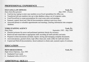 Simple Resume format for Data Entry Operator Data Entry Resume Sample Resumecompanion Com Admin